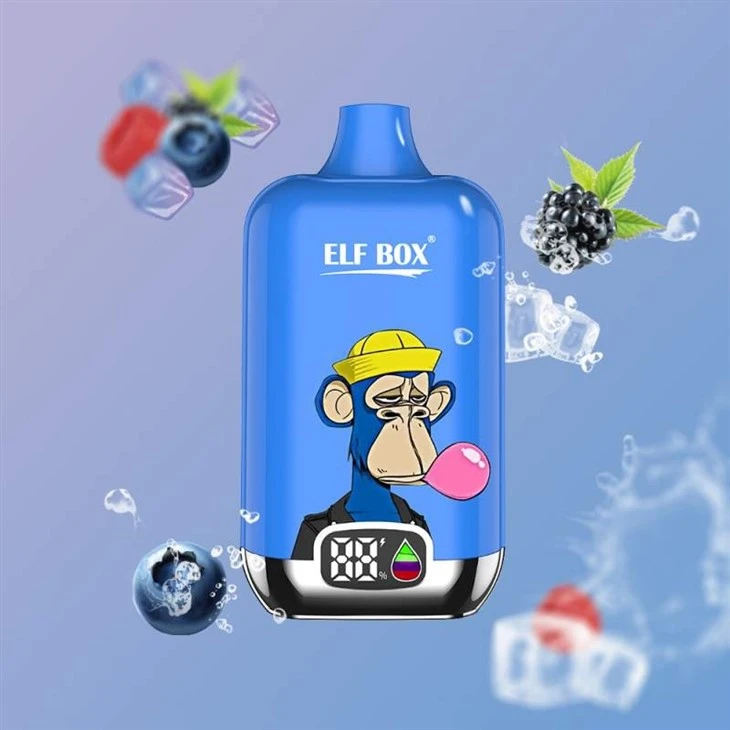 Blue Razz ice ELF BOX Digital 12000 Blue Razz ice ELF BOX Digital 12000