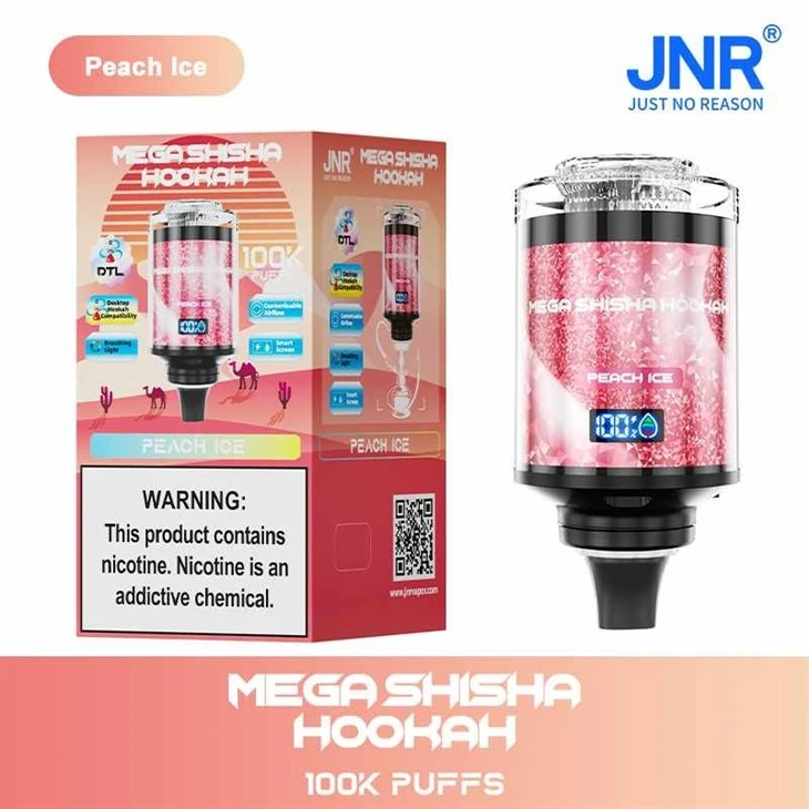 8-Peach-Ice_Mega Shisha Hookah 100K 8-Peach-Ice_Mega Shisha Hookah 100K