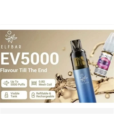 ELFBAR випускає багаторазову електронну сигарету EV5000 у Великій Британії за...