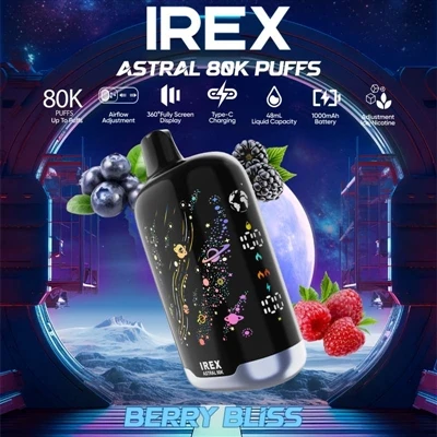 IREX Astral 80K – флагманська одноразова електронна-сигарета з великою ємніст...