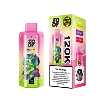ZOOY 120K 6 IN 1 — одноразова-електронна-сигарета великої місткості для непер...