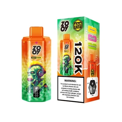 ZOOY 120K 6IN1: одноразові електронні-сигарети преміум-класу з різно-ароматом...