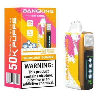 BANGKING ICE COOL 60K High-Capapacity Одноразовий перезаряджуваний регульован...