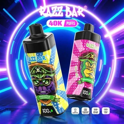 Одноразова електронна-сигарета Razz Bar 40000: висока-місткість, висока-ефект...