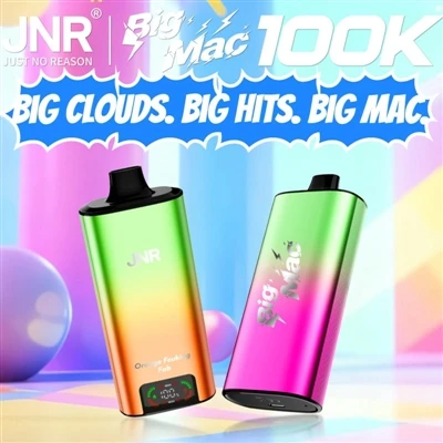 JNR Big Mac 100K – новий стандарт довговічності одноразових електронних-сигар...
