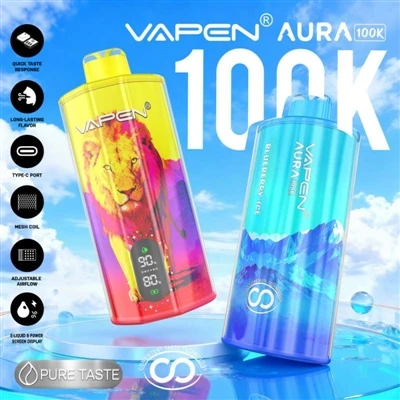 VAPEN AURA 100000: коли одноразові електронні-сигарети вступають в еру «справ...