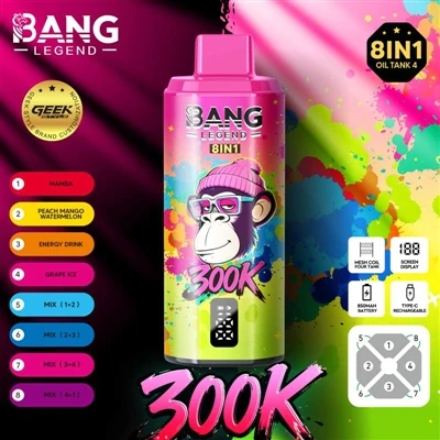 Bang Legend 300K – розсуває межі міцності одноразових електронних-сигарет