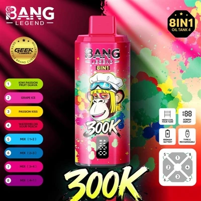 Bang Legend 300000: відкрийте новий досвід куріння електронних-сигарет, насол...