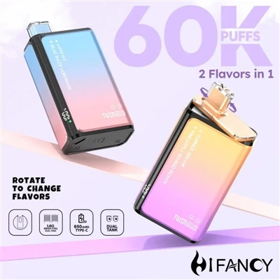 HIFANCY TWINS MAX 60K — подвійний вибух смаку, пригода вашого смаку починаєть...