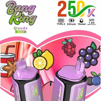 BANG KING Quads 4IN1 250000: абсолютно новий досвід одноразових електронних-с...