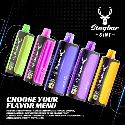 Stag Bar 6in1 180K: одноразова електронна-сигарета, яка поєднує «міцність» і ...