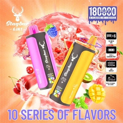 StagBar 6in1 180K Puffs Vape: коли електронні-сигарети перестають бути однома...