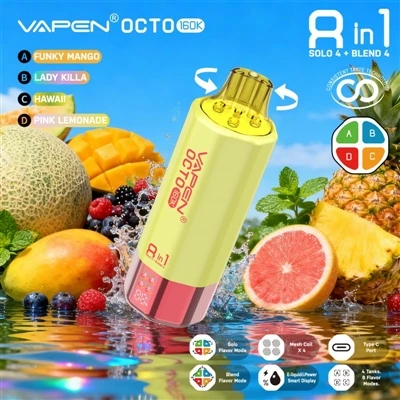 Vapen Octo 160K Puffs 8-in-1: коли кілька смаків більше не трюк, а повсякденн...