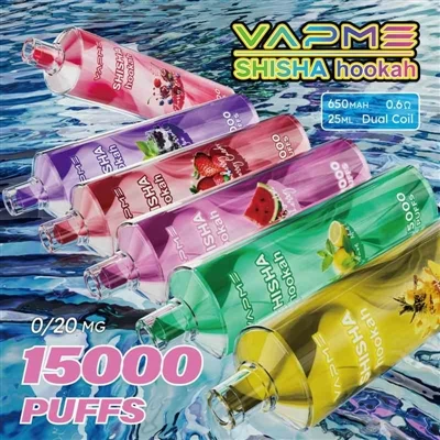 Vapme Shisha Hookah 15000: поєднання легкого кальяну та одноразового вейпа, щ...