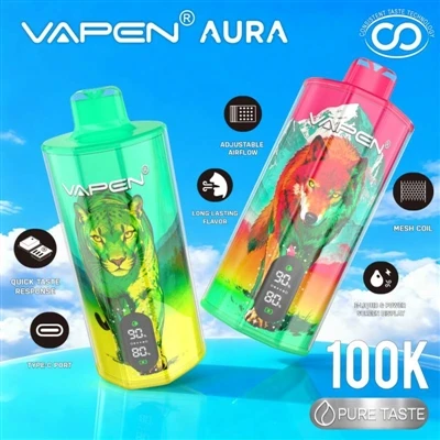 VAPEN AURA 100K: як одноразові електронні-сигарети вступають в еру «високо-до...