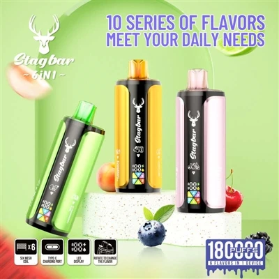 Stag Bar 6in1 180K: коли одноразові електронні-сигарети починають ставати «гр...