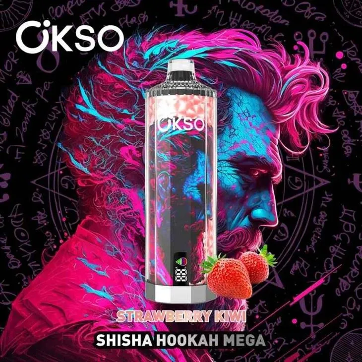 strawberry kiwi_OKSO shisha hookah mega 50k strawberry kiwi_OKSO shisha hookah mega 50k