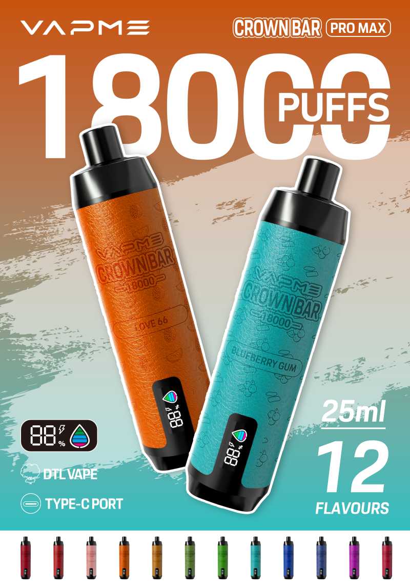 VAPME CROWN BAR 18000 9 VAPME CROWN BAR 18000 9