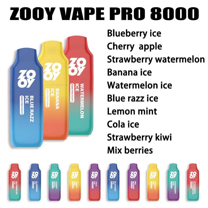 ZOOY PRO 8000 puffs vape 8