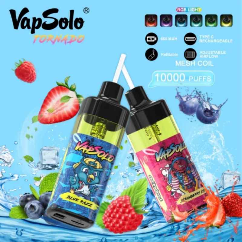 Vapsolo-Tornado-10000-Puffs-RGB-Light-Disposable-Vape-Refillable-Pod-Vape-Puff-Bar-Disposable-Vape-Randm-E-CigaretteVapSolo TORNADO 10000 vape