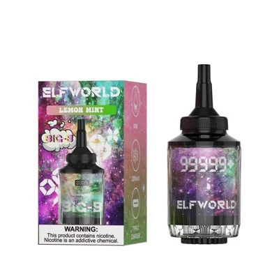 Elfworld подвійний гігантський гігант кальяна Шиша 99999+ Puffs